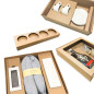 Custom brown cardboard insert in box
