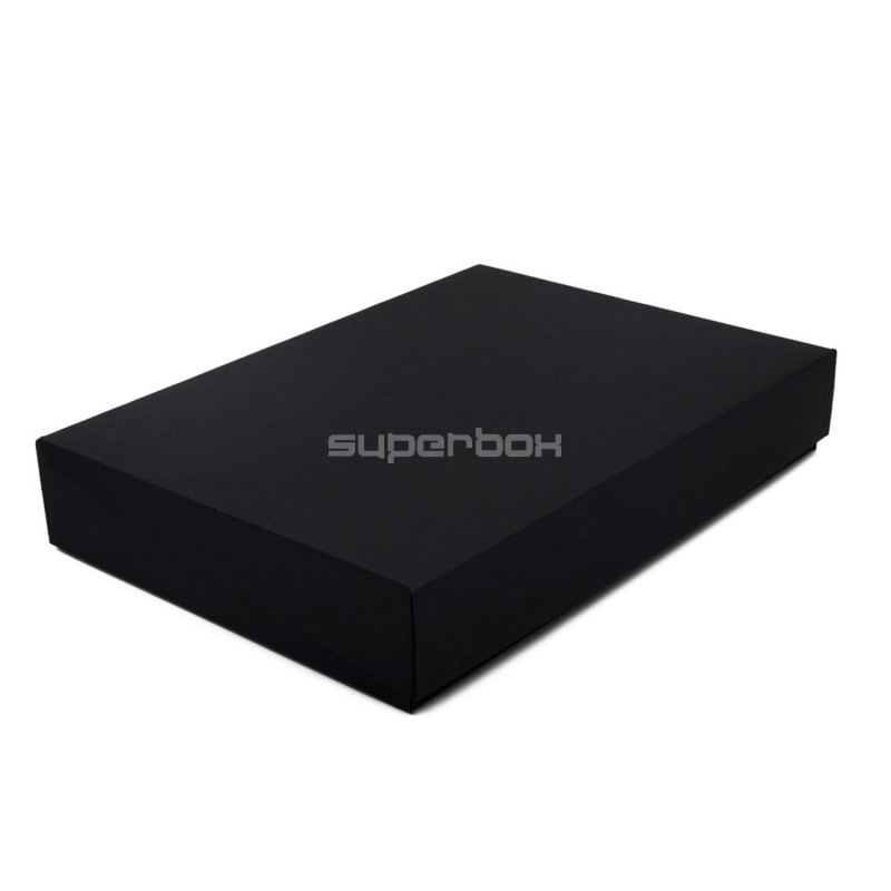 Klappdeckel schwarze Geschenkbox im A4-Format