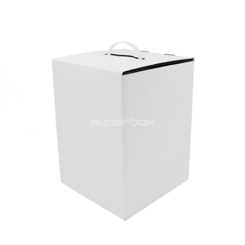 Weißer Kunststoffgriff für Geschenkbox