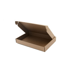 Kleine braune Schnellverschluss-Box, 3 cm hoch