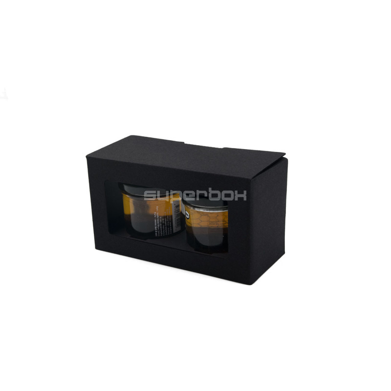 Black Gift Box for Two Jars