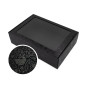 Glossy Deer Black Christmas Box