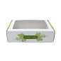 Christmas Box with Green Pinecones
