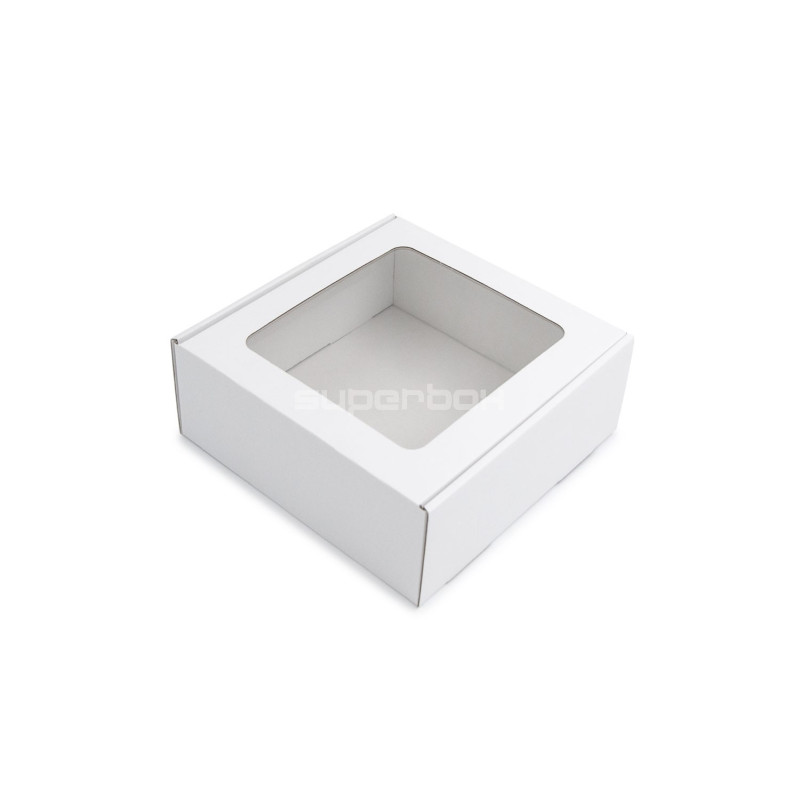 White Box with a PVC Window White Box with a PVC Window