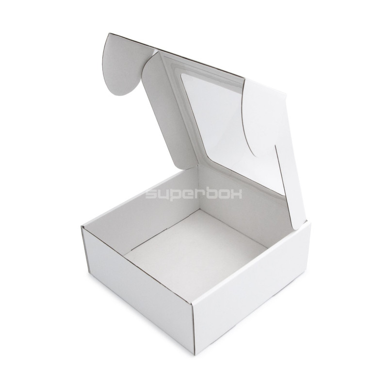 White Box with a PVC Window for Packing Sauce Jars White Box with a PVC Window for Packing Sauce Jars
