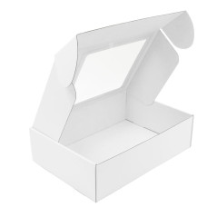 Weiße A4-Geschenkbox mit Platz für Logo