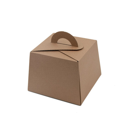 Brown Gift Box with Handle for PANETTONE Sweet Bread