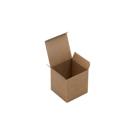 Braune Schachtel – Würfel zum Verpacken von Souvenirs