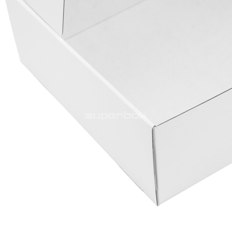 Weiße Schnellverschluss-Box zum Verpacken von Lebensmittelsets