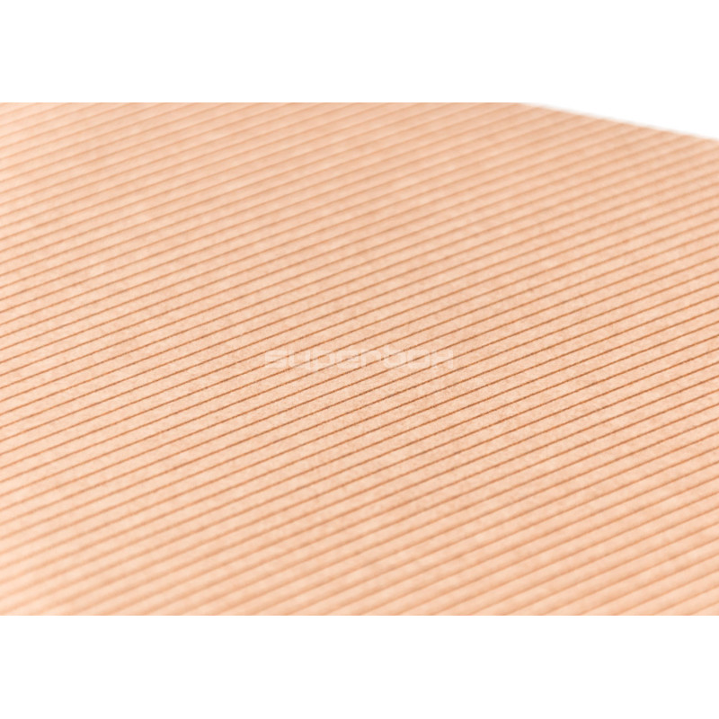 Brown A4 Size Gift Box with Window and Brown Stripes