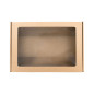 Brown A4 Size Gift Box with Brown Stripes