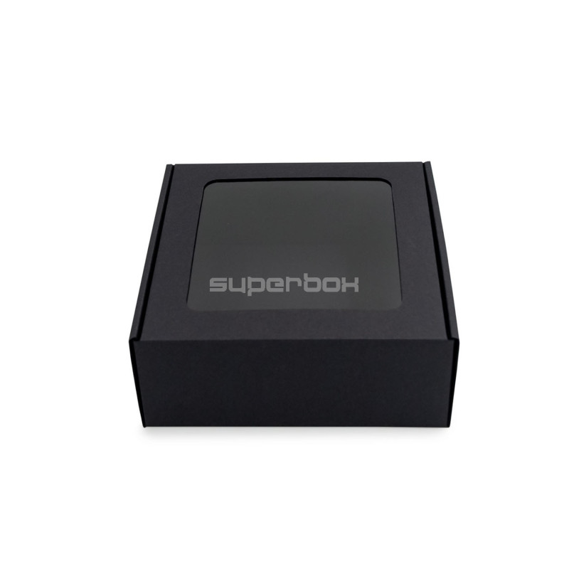 Black Box with a PVC Window for Packing Sauce Jars Black Box with a PVC Window for Packing Sauce Jars