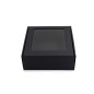Black Box with a PVC Window for Packing Sauce Jars Black Box with a PVC Window for Packing Sauce Jars