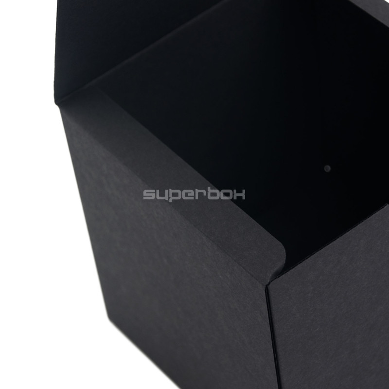 Black Cube Box with Black Internal Colour Black Cube Box with Black Internal Colour