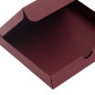 Bordeauxrote Kartonschachtel | 150x150x30 mm | Superbox
