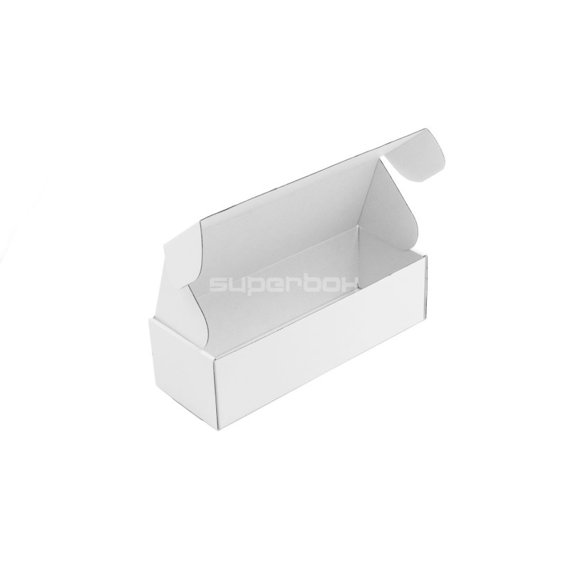 Weiße schnellschließende Box, Höhe 7,5 cm