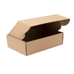 Kleine braune Versandbox