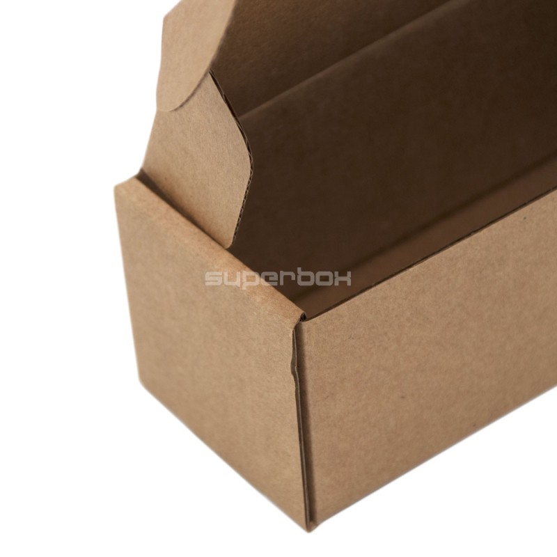 Braune rechteckige Geschenkbox, 14 cm Länge