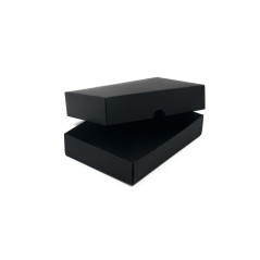 Kleine schwarze Box mit Deckel