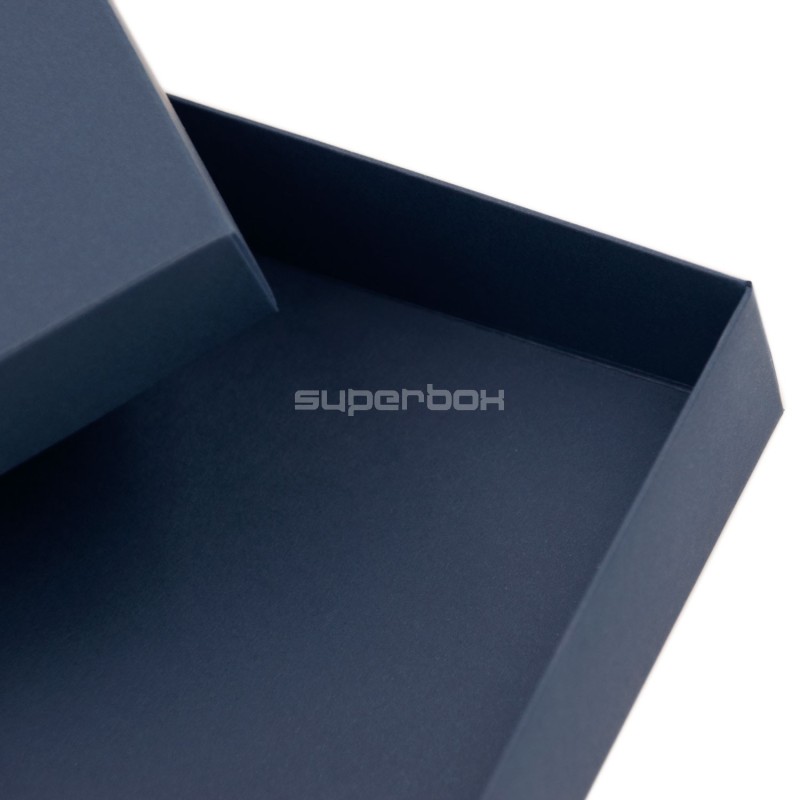 Blaue zweiteilige Geschenkbox für Schokolade