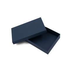 Blaue zweiteilige Geschenkbox für Schokolade