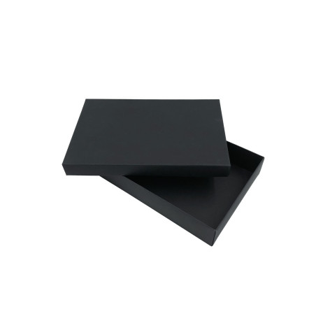 Schwarze zweiteilige Geschenkbox für Schokolade