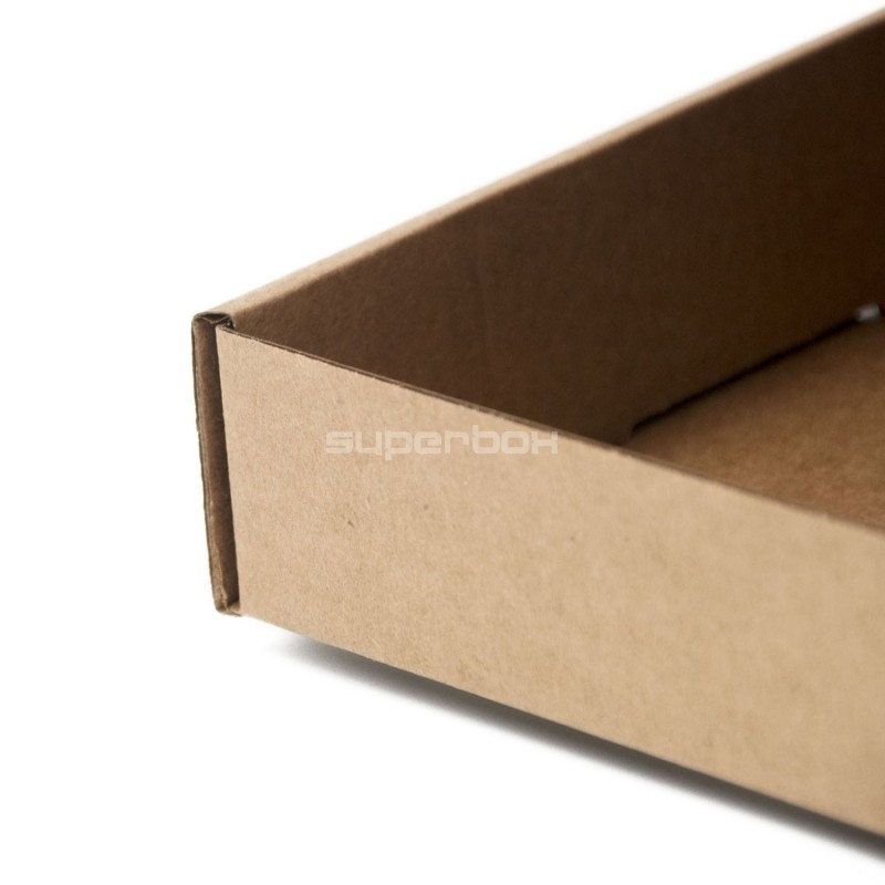 Braune niedrige A5-Versandbox