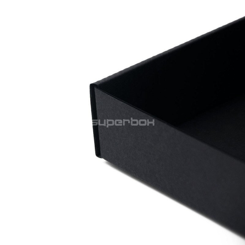 Schwarze niedrige A5-Box für Buch