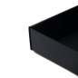 Schwarze A5 Geschenkbox für Buch | 210x148x36 mm | Superbox