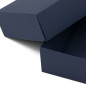Blaue kleine zweiteilige Geschenkbox für Einladungen | 200x110x50 mm