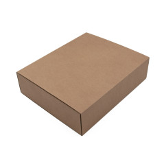 Elegante braune Geschenkbox im Streichholzschachtel-Stil