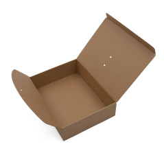 Braune Kraftbox mit Bandverschluss