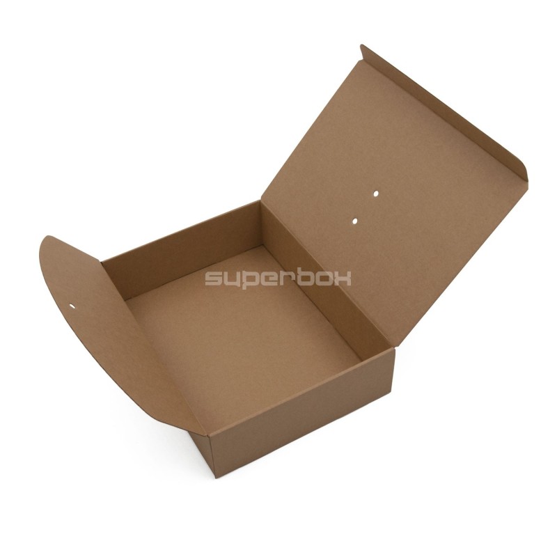 Braune Kraftbox mit Bandverschluss