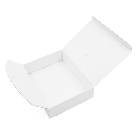 Weiße Box mit Bandverschluss