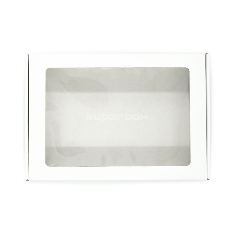 White A4 Size Gift Box with Window White A4 Size Gift Box with Window
