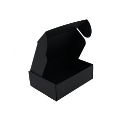 Schwarze A5-Format-Box für Gourmet-Snacks