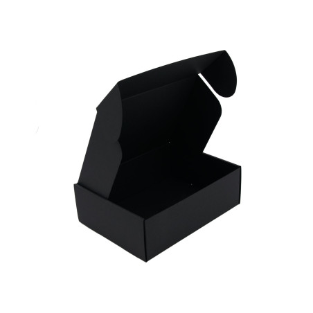 Schwarze A5-Format-Box für Gourmet-Snacks