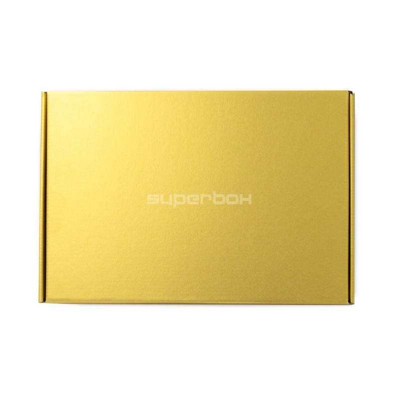 Metallic-goldene A4-Geschenkbox