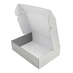 Metallic-silberne A4-Geschenkbox