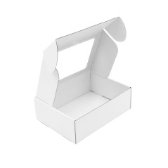 Weiße A5-Format-Geschenkbox mit Fenster