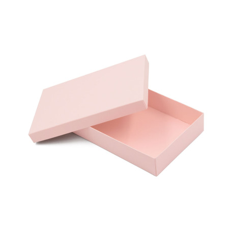 Rosa zweiteilige Geschenkbox für Einladungen