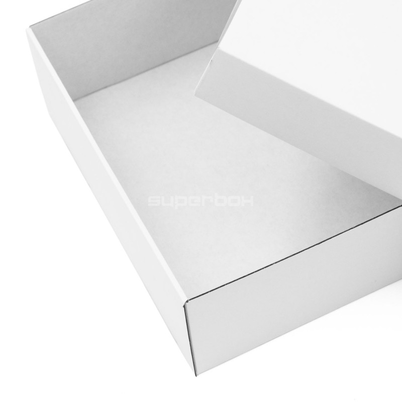 Mehrzweck weiße Basis-Deckel-Geschenkbox, 8,5 cm Tiefe