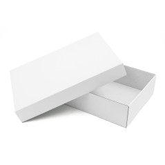 Mehrzweck weiße Basis-Deckel-Geschenkbox, 8,5 cm Tiefe