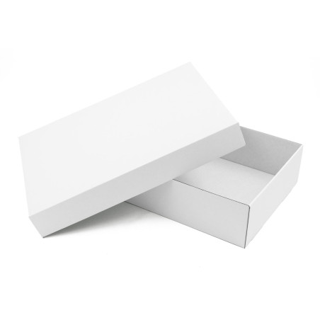Mehrzweck weiße Basis-Deckel-Geschenkbox, 8,5 cm Tiefe