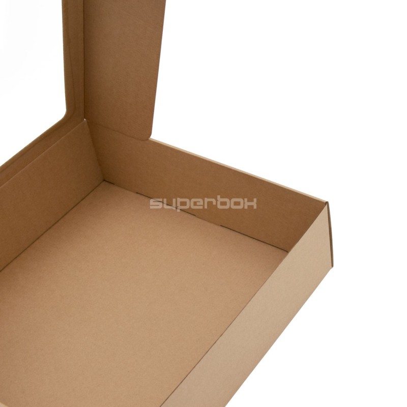 Große quadratische Schnellverschlussbox mit Fenster