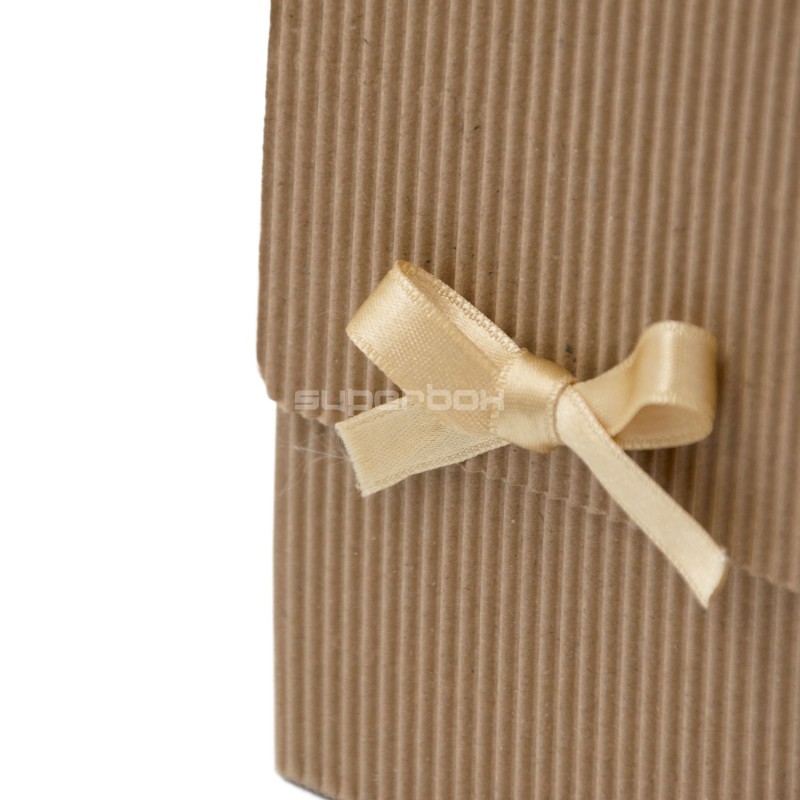 Braune offene Wellenbox für Schmuck, 13 cm hoch