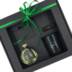 Custom black cardboard insert for home fragrance