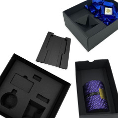 Custom black cardboard insert for candles