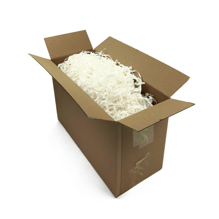 Starre weiße Papierwolle – 4 mm, 1 kg