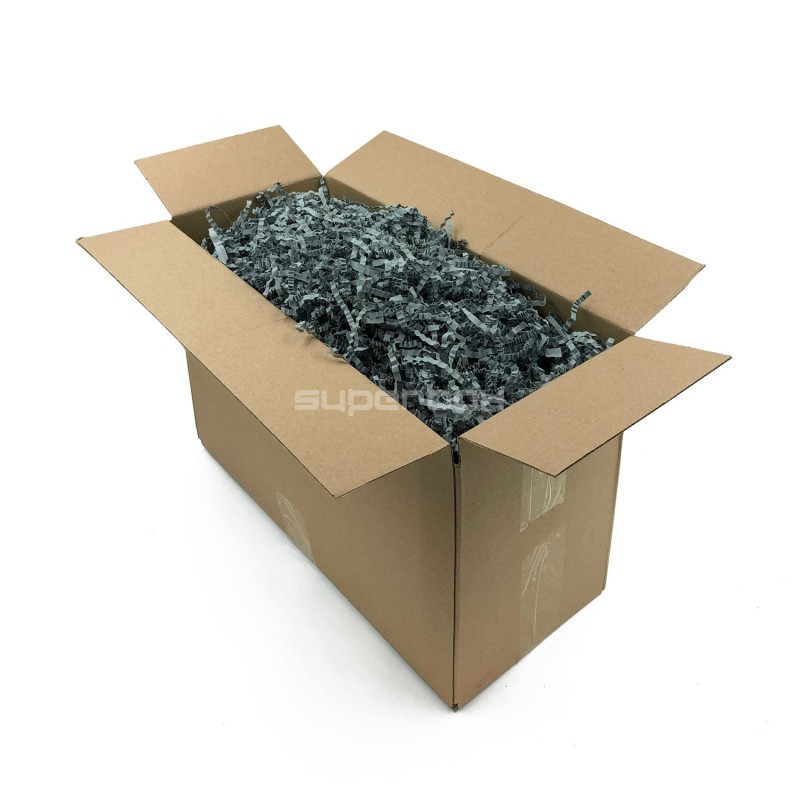 Starre graue Papierwolle – 4 mm, 1 kg